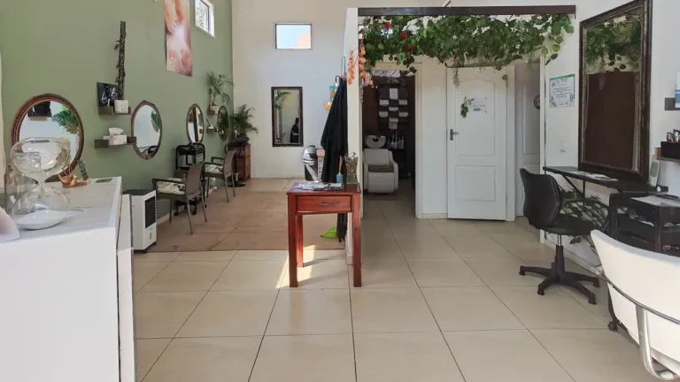 Wide view of the hair styling and beauty areas at Cedar Hair & Beauty