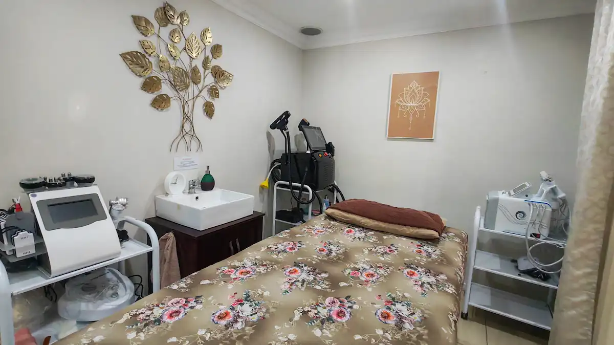 Laser, slimming and microneedling treatment room at D'Vida Spa in Meyerton