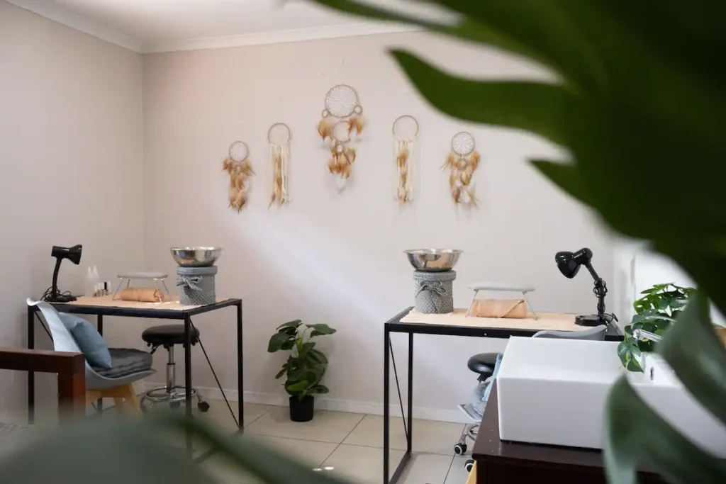 Manicure area at D'Vida Spa in Meyerton