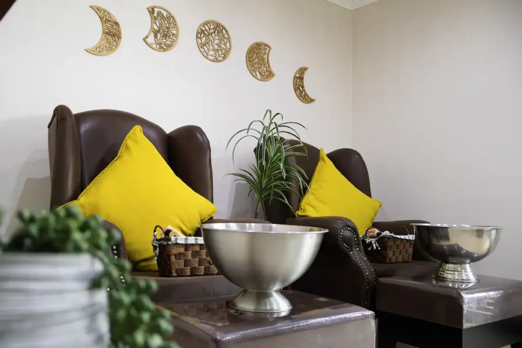 Pedicure area at D'Vida Spa in Meyerton